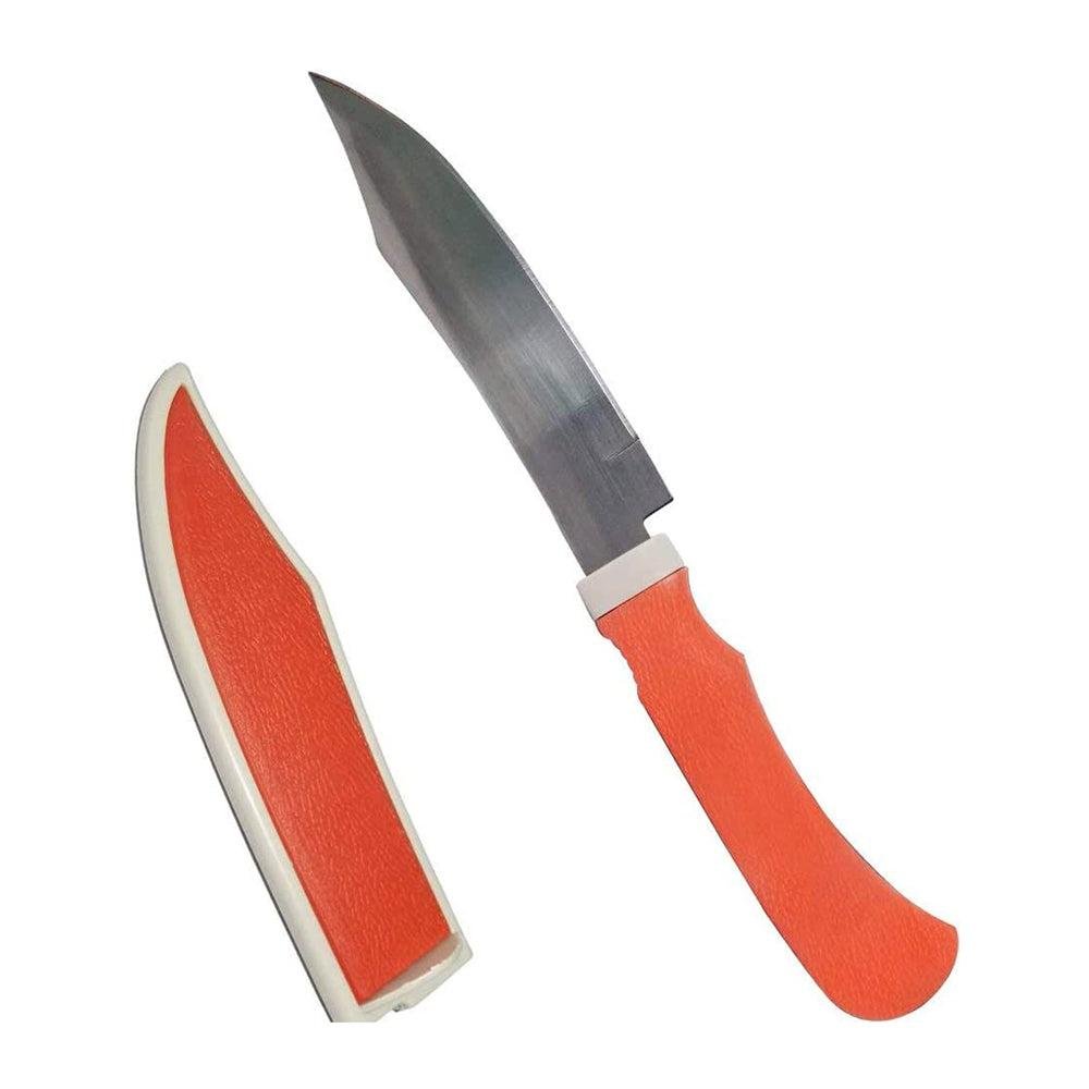 0092_knife_with_cover_1.jpg Ergonomic Design Knife with Protective Cover Multicolor, Comfortable Grip for Easy and Precise Cutting, for Everyday Use Single Pack - Image 1