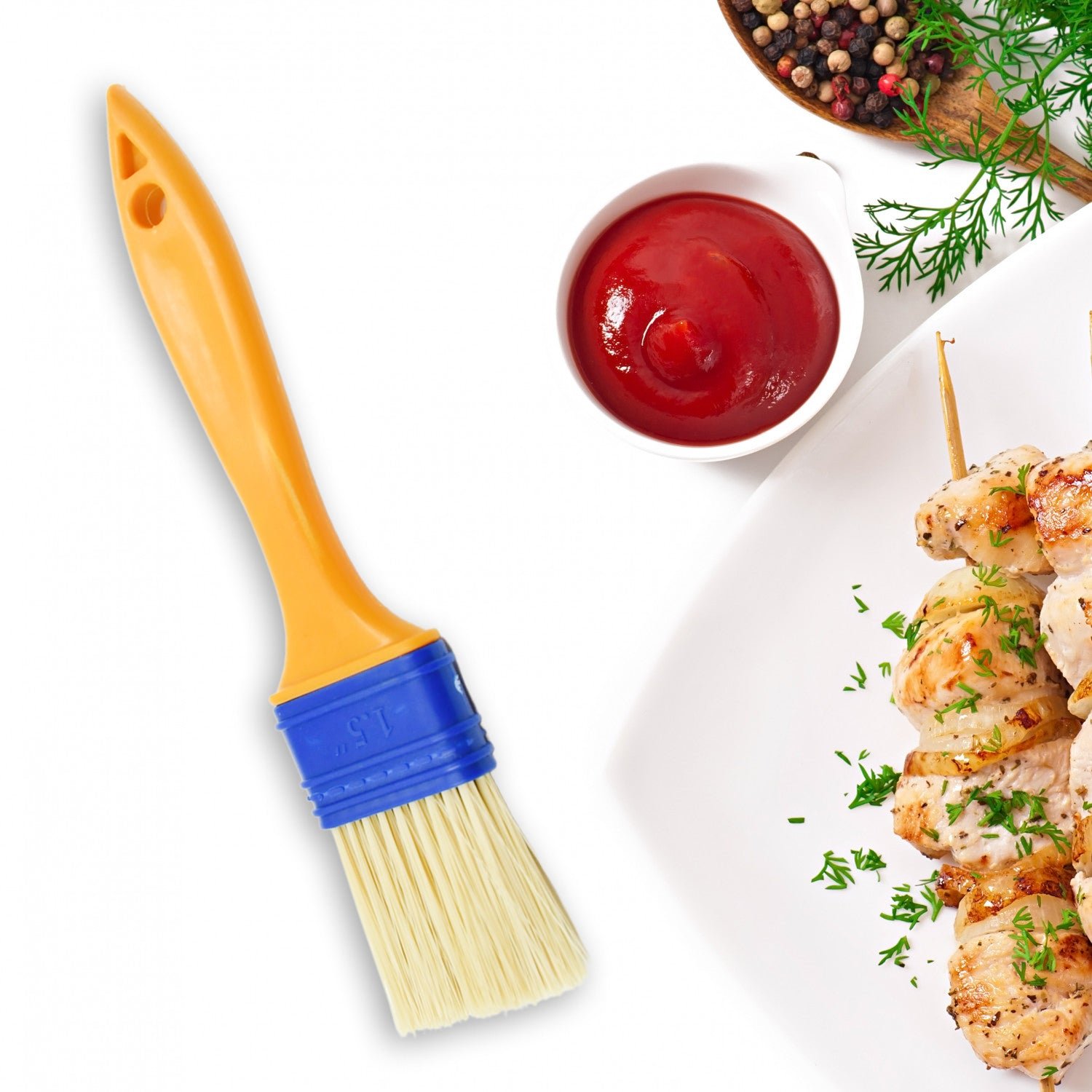04_3e54cded-df98-42c7-b3c6-5cda2d509dd5_1500x1500.jpg Multifunction Basting Brush for Cooking Pastry Brush Baking Food Butter Brush Dusting Brush for Cooking Grease Brush for Baking Safe Grilling / Hairbrush / Corn (2 Pcs Set) - Image 1