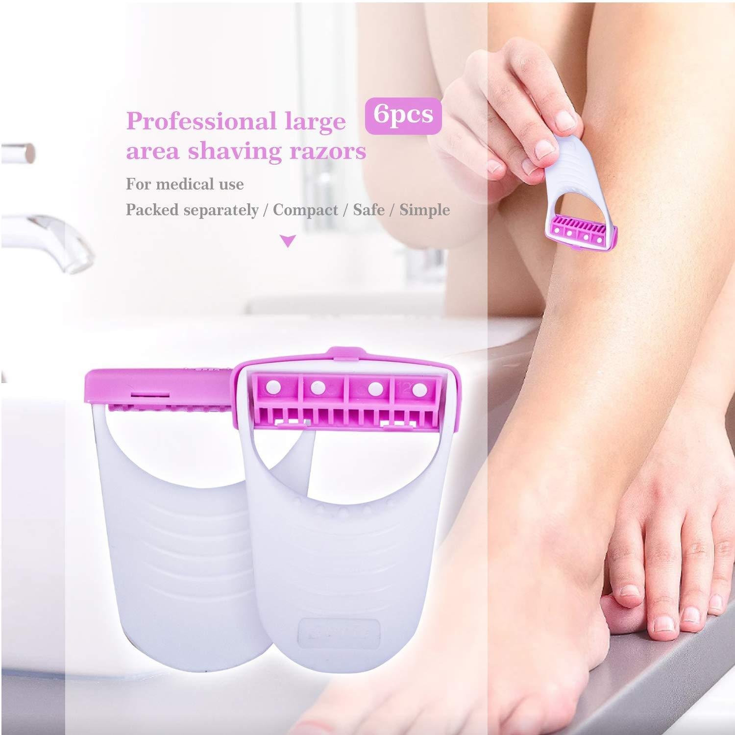 3_03a75661-afb9-4324-b440-b711a6b15aa2.jpg Disposable Body Skin Hair Removal Razor for Women Pack of 6 - Image 1